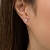 Thumbnail Image 2 of 1/5 CT. T.W. Composite Diamond Snowflake Stud Earrings in 10K White Gold