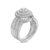 Thumbnail Image 3 of 1-1/4 CT. T.W. Composite Baguette and Round Diamond Double Frame Bridal Set in 10K White Gold