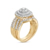 Thumbnail Image 3 of 1-1/4 CT. T.W. Composite Baguette and Round Diamond Double Frame Bridal Set in 10K Gold