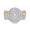 Thumbnail Image 4 of 1-1/4 CT. T.W. Composite Baguette and Round Diamond Double Frame Bridal Set in 10K Gold