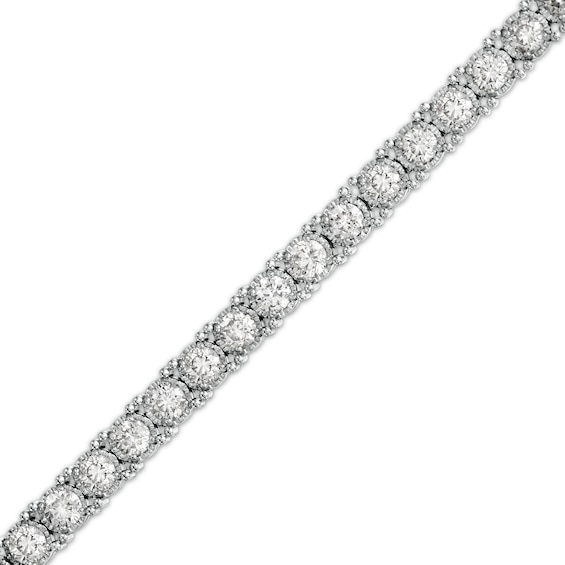 0.414 cttw Round-Cut-Diamond 14K White Gold IJ| SI 8.5 inches HallMarked identification-bracelets Size 0.414 cttw Round-Cut-Diamond 14K White Gold IJ| SI 8.5 inches HallMarked identification-bracelets Size
