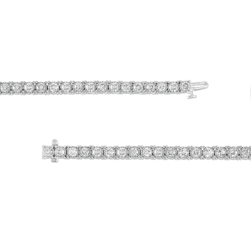 5 CT. T.W. Diamond Tennis Bracelet in 10K White Gold - 7.25"