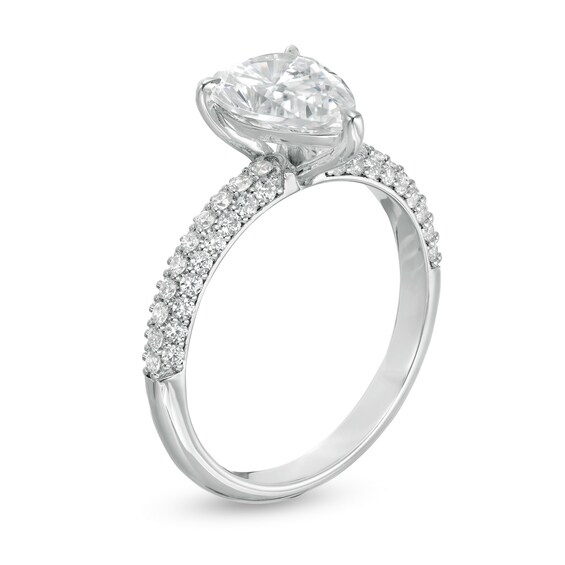 2-1/2 CT. T.w. Certified Lab-Grown Pear-Shaped Diamond Engagement Ring in 14K White Gold (F/Vs2)