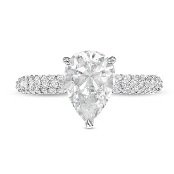 2-1/2 CT. T.w. Certified Lab-Grown Pear-Shaped Diamond Engagement Ring in 14K White Gold (F/Vs2)