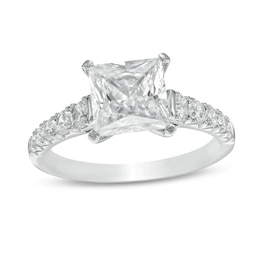 2-1/2 CT. T.W. Certified Princess-Cut Lab-Grown Diamond Engagement Ring in 14K White Gold (F/VS2)
