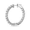 Thumbnail Image 1 of 6 CT. T.W. Diamond Inside-Out Hoop Earrings in 10K White Gold