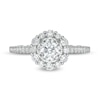 Thumbnail Image 4 of Vera Wang Love Collection 1 CT. T.W. Diamond Frame Engagement Ring in 14K White Gold