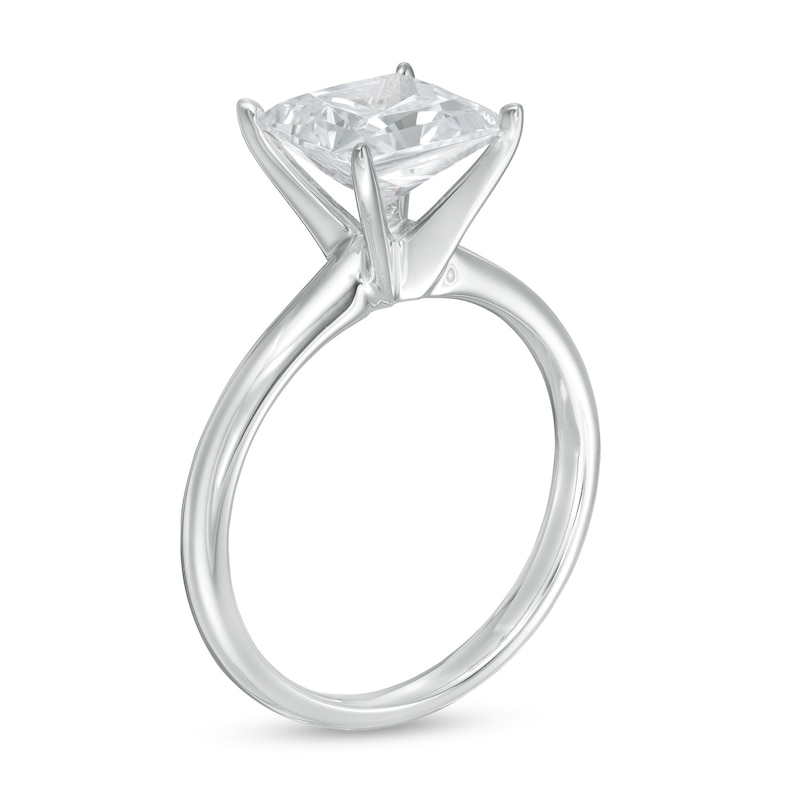 Main Image 3 of 2 CT. T.W. Certified Princess-Cut Diamond Solitaire Engagement Ring in 14K White Gold (I/I1)