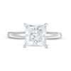 Thumbnail Image 4 of 2 CT. T.W. Certified Princess-Cut Diamond Solitaire Engagement Ring in 14K White Gold (I/I1)