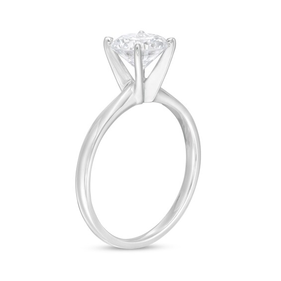 1-1/2 CT. T.w. Certified Diamond Solitaire Engagement Ring in 14K White Gold (I/I2)