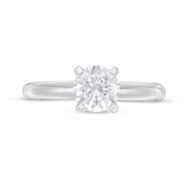 1 CT. Certified Diamond Solitaire Engagement Ring in 14K White Gold (I/I2)