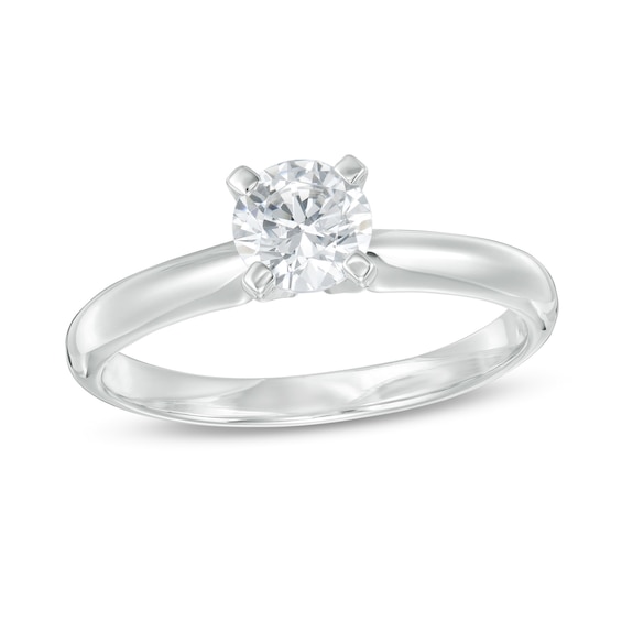 3/4 CT. T.w. Diamond Solitaire Engagement Ring in 14K White Gold (I/I2)