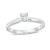 Thumbnail Image 0 of 1/4 CT. T.W. Diamond Solitaire Engagement Ring in 14K White Gold (I/I2)