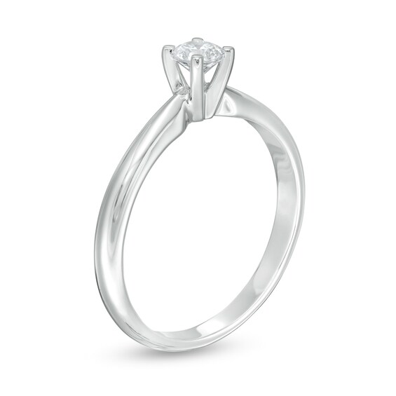 1/4 CT. T.w. Diamond Solitaire Engagement Ring in 14K White Gold (I/I2)