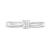 Thumbnail Image 3 of 1/4 CT. T.W. Diamond Solitaire Engagement Ring in 14K White Gold (I/I2)