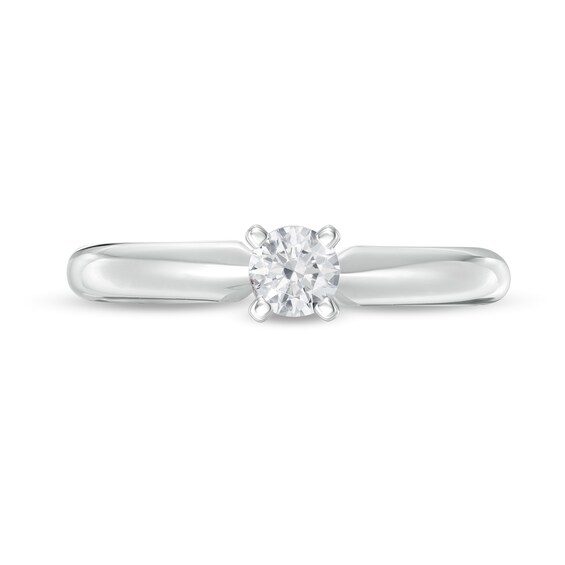 1/4 CT. T.w. Diamond Solitaire Engagement Ring in 14K White Gold (I/I2)