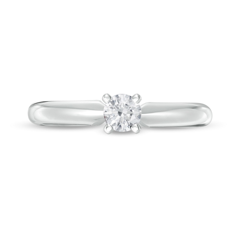 1/4 CT. T.W. Diamond Solitaire Engagement Ring in 14K White Gold (I/I2)