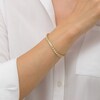 Thumbnail Image 2 of 3 CT. T.W. Diamond Cushion Frame Tennis Bracelet in 10K Gold
