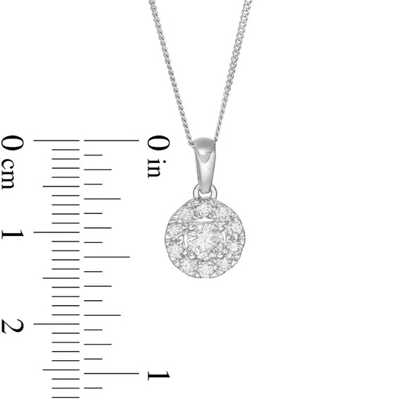 Zales Private Collection 1/2 CT. T.w. Certified Diamond Frame Pendant in 14K White Gold (F/I2)