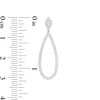 Thumbnail Image 2 of Marilyn Monroe™ Collection 3/8 CT. T.W. Diamond Elongated Teardrop Earrings in 10K White Gold