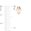 Thumbnail Image 3 of Diamond Accent Solitaire Hamsa Stud Earrings in 10K Gold (J/I3)