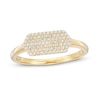 Thumbnail Image 1 of 1/5 CT. T.W. Composite Diamond Elongated Hexagon Signet Ring in 10K Gold