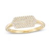 Thumbnail Image 0 of 1/5 CT. T.W. Composite Diamond Elongated Hexagon Signet Ring in 10K Gold