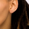 Thumbnail Image 2 of 1/6 CT. T.W. Diamond Snake Crawler Earrings in 10K Gold