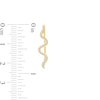 Thumbnail Image 3 of 1/6 CT. T.W. Diamond Snake Crawler Earrings in 10K Gold