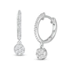 Thumbnail Image 1 of 1/4 CT. T.W. Composite Diamond Drop Earrings in 10K White Gold