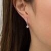 Thumbnail Image 2 of 1/4 CT. T.W. Composite Diamond Drop Earrings in 10K White Gold