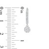 Thumbnail Image 3 of 1/4 CT. T.W. Composite Diamond Drop Earrings in 10K White Gold