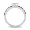 Thumbnail Image 4 of Enchanted Disney Ultimate Princess Celebration Rapunzel Amethyst and Diamond Accent Star Ring in Sterling Silver