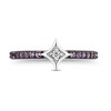 Thumbnail Image 5 of Enchanted Disney Ultimate Princess Celebration Rapunzel Amethyst and Diamond Accent Star Ring in Sterling Silver
