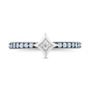 Enchanted Disney Ultimate Princess Celebration Elsa Sky Blue Topaz and Diamond Accent Star Ring in Sterling Silver