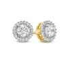 Thumbnail Image 1 of 3/8 CT. T.W. Diamond Frame Stud Earrings in 10K Gold