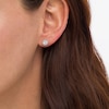 3/8 CT. T.W. Diamond Frame Stud Earrings in 10K Rose Gold