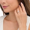 Thumbnail Image 2 of 1/3 CT. T.W. Diamond Frame Vintage-Style Engagement Ring in 10K White Gold