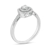 Thumbnail Image 2 of 1/3 CT. T.W. Diamond Double Cushion Frame Engagement Ring in 10K White Gold