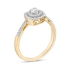 Thumbnail Image 3 of 1/3 CT. T.W. Diamond Double Cushion Frame Engagement Ring in 10K Gold