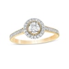 Thumbnail Image 1 of 1/3 CT. T.W. Diamond Frame Vintage-Style Engagement Ring in 10K Gold