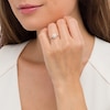 Thumbnail Image 2 of 1/3 CT. T.W. Diamond Frame Vintage-Style Engagement Ring in 10K Gold