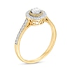 Thumbnail Image 3 of 1/3 CT. T.W. Diamond Frame Vintage-Style Engagement Ring in 10K Gold