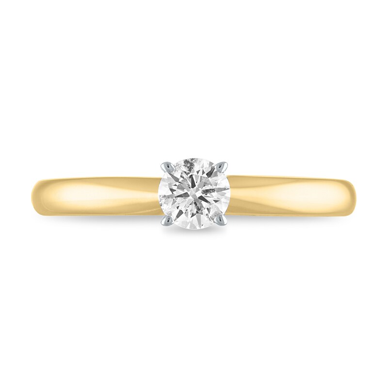 1/4 CT. Diamond Solitaire Engagement Ring in 14K Gold (I/I2)