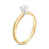 Thumbnail Image 2 of 1/4 CT. Diamond Solitaire Engagement Ring in 14K Gold (I/I2)