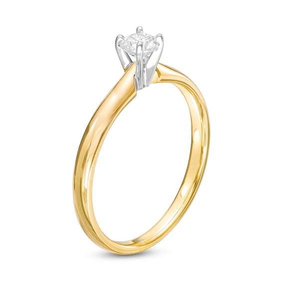 1/4 CT. Diamond Solitaire Engagement Ring in 14K Gold (I/I2)