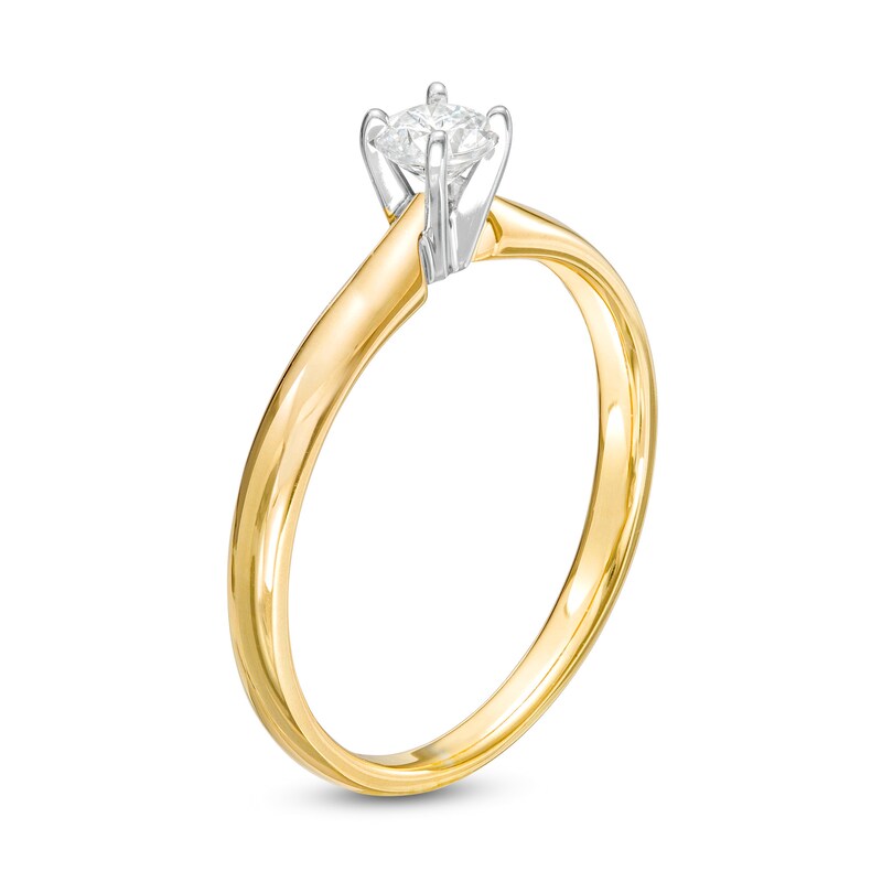 1/4 CT. Diamond Solitaire Engagement Ring in 14K Gold (I/I2)