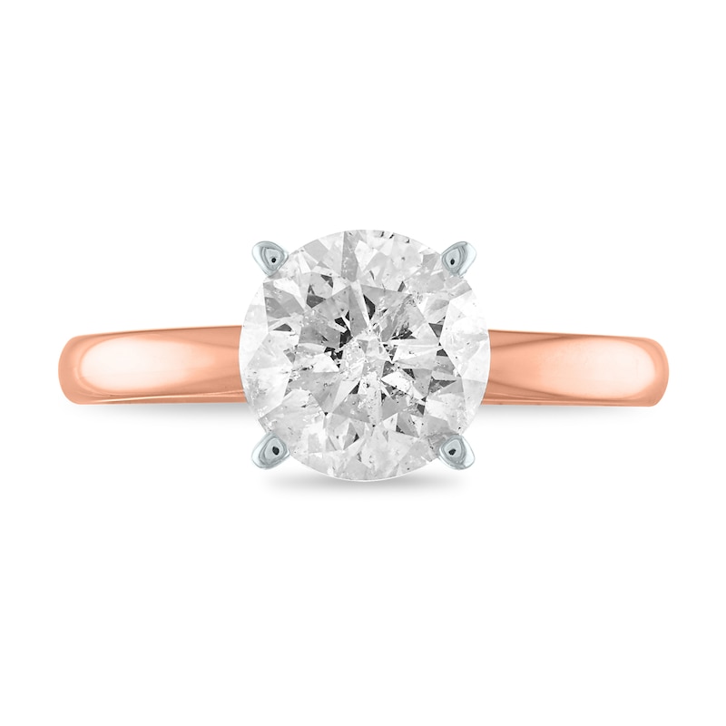 1-1/2 CT. Certified Diamond Solitaire Engagement Ring in 14K Rose Gold (I/I2)