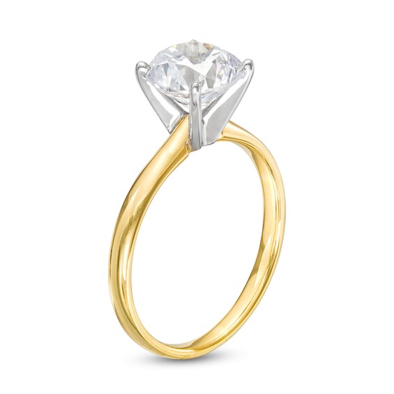 2 CT. Certified Diamond Solitaire Engagement Ring in 14K Gold (I/I2)