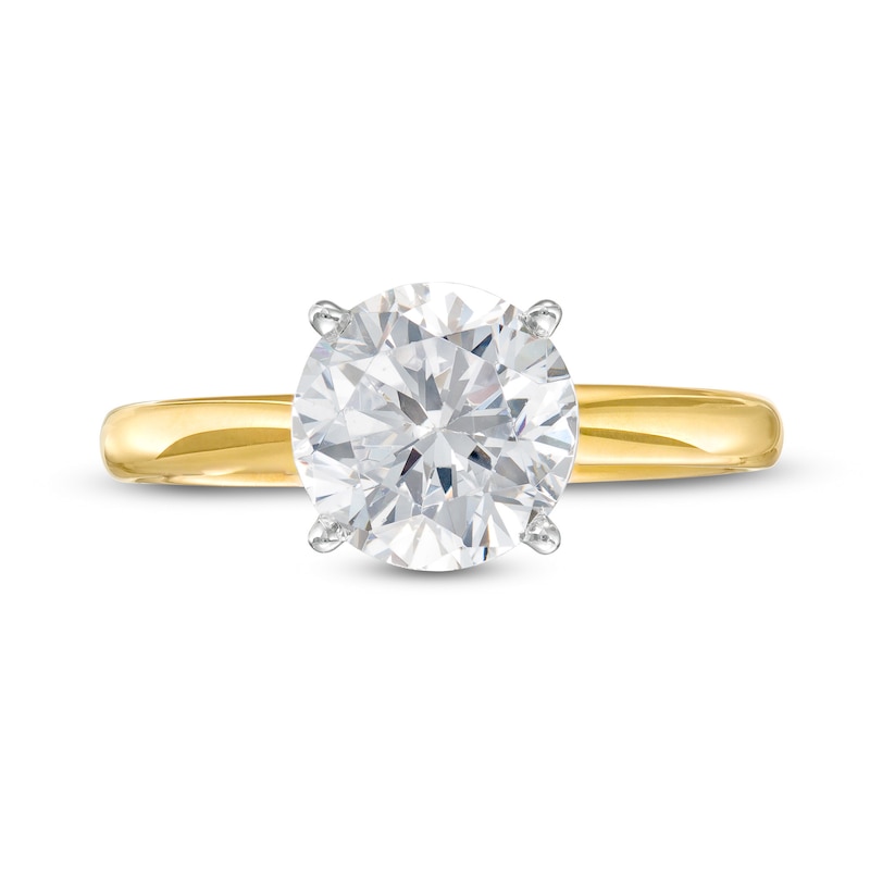2 CT. Certified Diamond Solitaire Engagement Ring in 14K Gold (I/I2)
